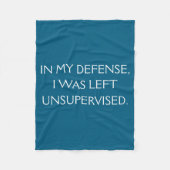 Funny Excuse Quote On The Back Fleecedecke (Vorderseite)