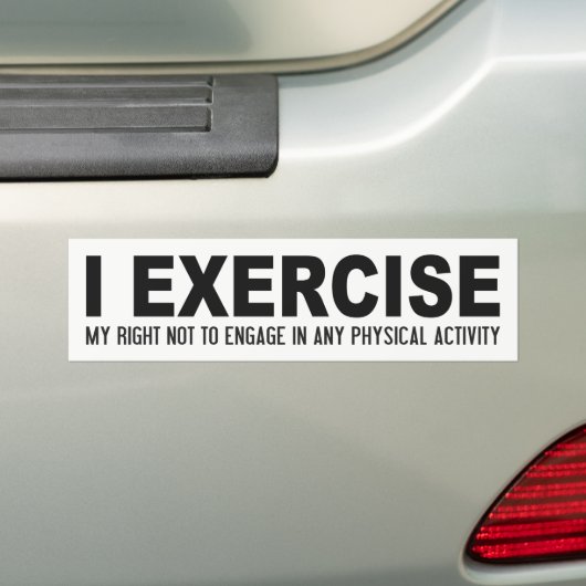 Funny Exercure Autoaufkleber (Auf Auto)
