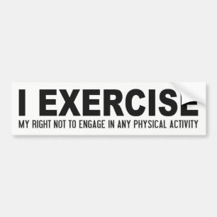 Funny Exercure Autoaufkleber