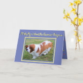 Funny Exercure Birthday Card mit Niedlichem Basset Karte (Gelbe Blume)