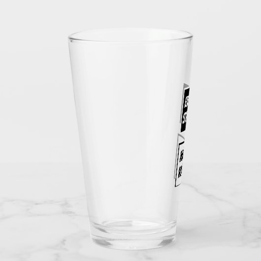 Funny Exhale Stress Inhale Vodka Glas (Rechts)