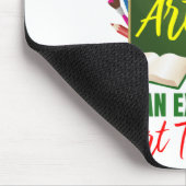 Funny Exhausted Art Lehrer Wertschätzung Mousepad (Ecke)