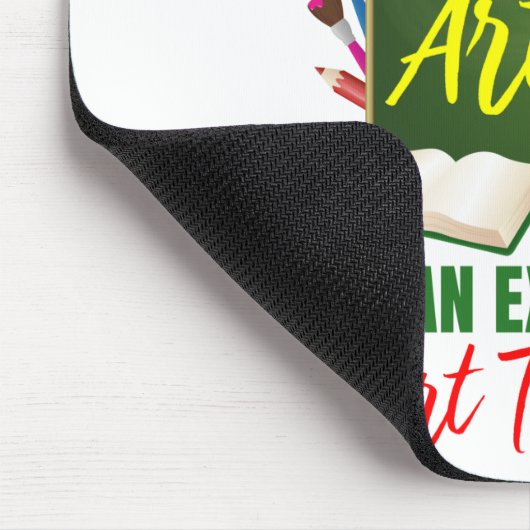 Funny Exhausted Art Lehrer Wertschätzung Mousepad (Ecke)