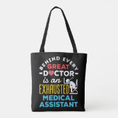 Funny Exhausted Medical Assistant CMA Tasche (Rückseite)