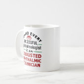 Funny Exhauted Ophthalmic Techniker Kaffeetasse (Vorderseite Links)