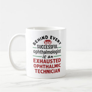 Funny Exhauted Ophthalmic Techniker Kaffeetasse