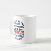 Funny Exhauted Orthodontist Assistentin Kaffeetasse (Vorderseite Links)