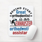 Funny Exhauted Orthodontist Assistentin Mousepad (Mit Mouse)