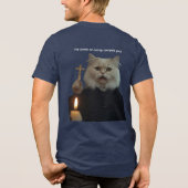 Funny Exorcist Cat Shirt - The Power Of Catnip Com (Rückseite)