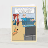 Funny Exotic Getaway Birthday Card Karte (Vorderseite)