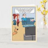 Funny Exotic Getaway Birthday Card Karte (Gelbe Blume)