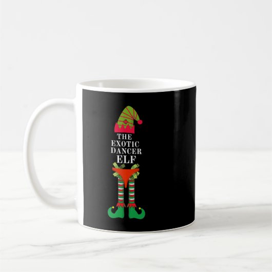 Funny Exotic tancing Elf Matching Group Weihnachte Kaffeetasse (Links)