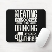 Funny Expecting Dad Shirt For Pregnancy New Dad Fa Mousepad (Mit Mouse)