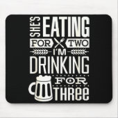 Funny Expecting Dad Shirt For Pregnancy New Dad Fa Mousepad (Vorne)