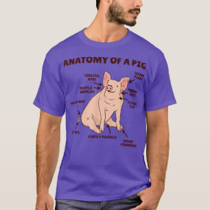 Funny Explanation Of A Pig Anatomy of a pig T-Shirt