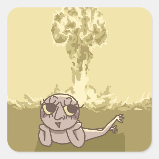 Funny Explosion Joke Sticker (Vorderseite)