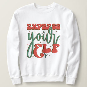 Funny Express dein Elf White Sweatshirt
