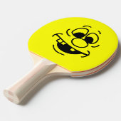 Funny Expression Yellow Face Tischtennis Schläger (Vorderseite)