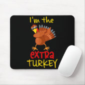 Funny Extra Turkey Matching Family Group Thanksgiv Mousepad (Mit Mouse)