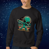 Funny Extraterrestristristrial Alien Dabbing Sweatshirt