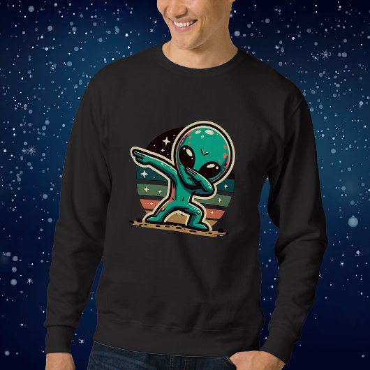 Funny Extraterrestristristrial Alien Dabbing Sweatshirt
