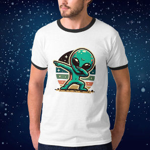 Funny Extraterrestristristrial Alien Dabbing T-Shirt
