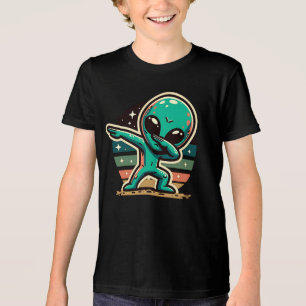 Funny Extraterrestristristrial Alien Dabbing Tri-Blend Shirt