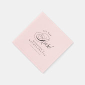 Funny Extravagant Yes Way Rosé Wine Bachelorette Serviette (Ecke)
