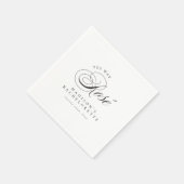 Funny Extravagant Yes Way Rosé Wine Bachelorette Serviette (Ecke)