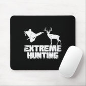 Funny Extreme Jagd Deer Karate Karate Mousepad (Mit Mouse)