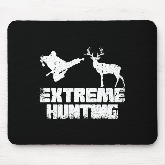 Funny Extreme Jagd Deer Karate Karate Mousepad (Vorne)