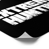 Funny Extreme Jagd Deer Karate Karate Poster (Ecke)