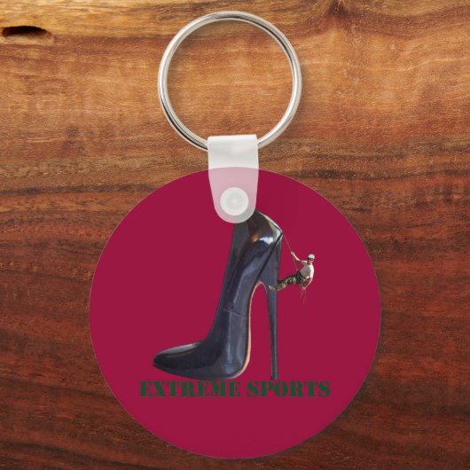 Funny Extreme Sports - Showklettern Schlüsselanhänger (Vorderseite)