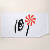 Funny Eye Candy Beach Towel for Men – Summer Fun Strandtuch (Vorderseite)