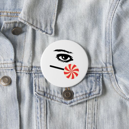 Funny Eye Candy Button for Men – Bold & Playful (Beispiel)