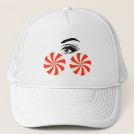 Funny Eye Candy Hat for Women Truckerkappe