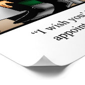 Funny Eye Exam Poster Geschenk (Ecke)