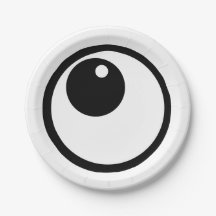 Funny Eyeball Halloween-Party Plate