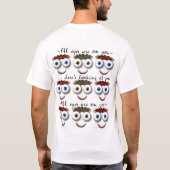 Funny Eyeball Tee Shirt (Rückseite)