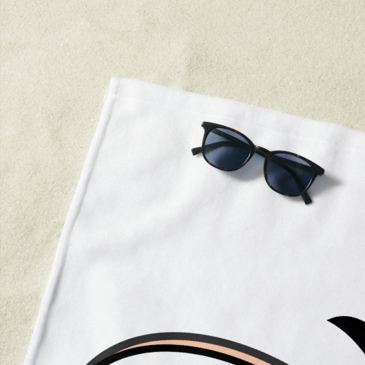 Funny Eyes Beach Handtuch (Beispiel)