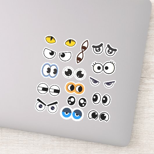 Funny Eyes Expression Googly Eyes Sticker Set (Detail)