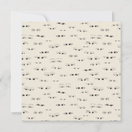 Funny eyes ink zeichne feines Kunstmuster Flachkar