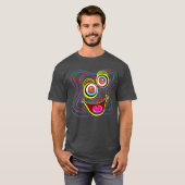 Funny Eyes Optical Illusion T-Shirt (Vorne ganz)