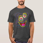 Funny Eyes Optical Illusion T-Shirt (Vorderseite)