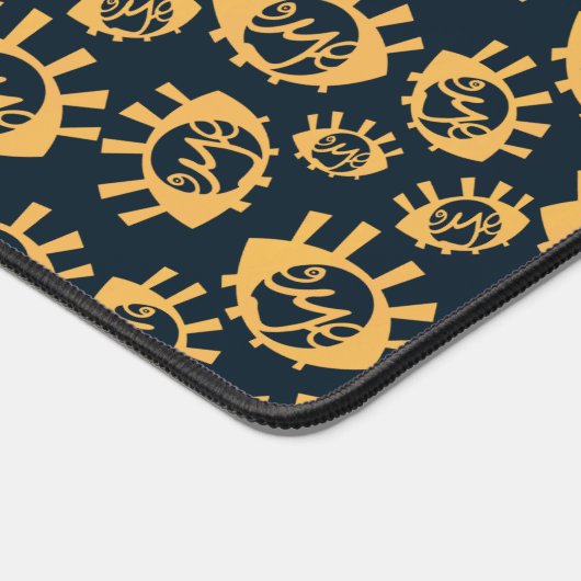 Funny Eyes Pattern Schreibtischunterlage (Ecke)