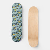 Funny Eyes Pattern Skateboard (Vorderseite)