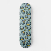 Funny Eyes Pattern Skateboard (Vorderseite)