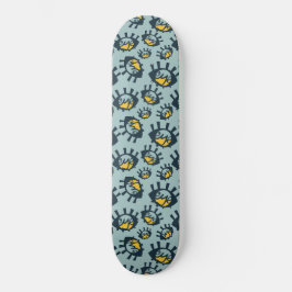 Funny Eyes Pattern Skateboard