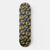 Funny Eyes Pattern Skateboard (Vorderseite)