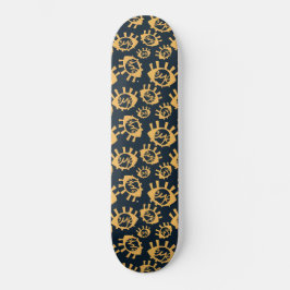 Funny Eyes Pattern Skateboard